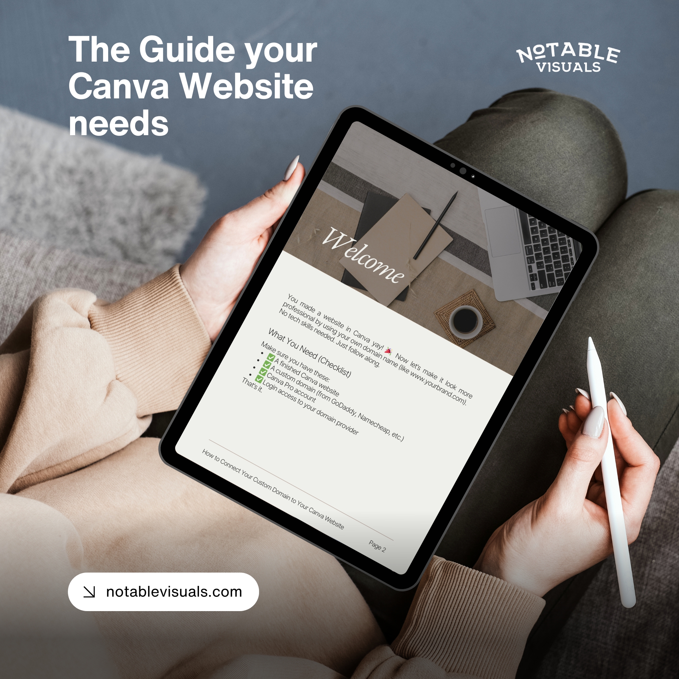 Canva Website Guide for using your Own Website Address